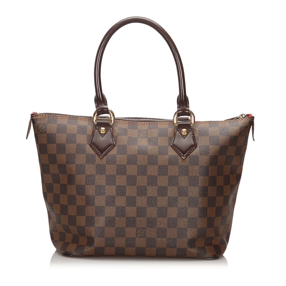 Louis Vuitton, Bags, 0 Authentic Louis Vuitton Saleya Pm In Damier Ebene  Canvas Bag