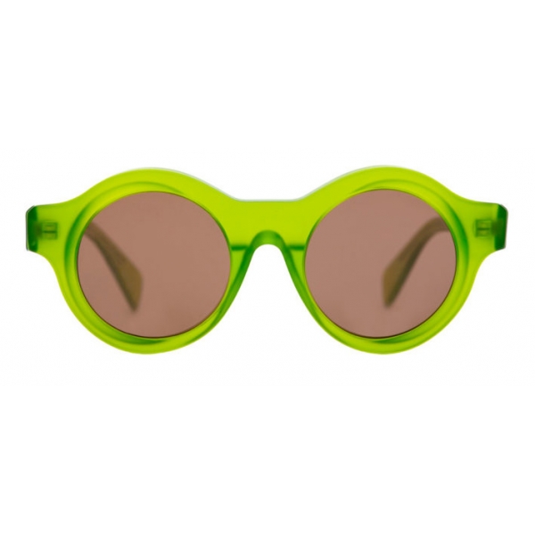 Kuboraum - Mask A1 - Lime Matt - A1 GR M - Sunglasses - Kuboraum Eyewear