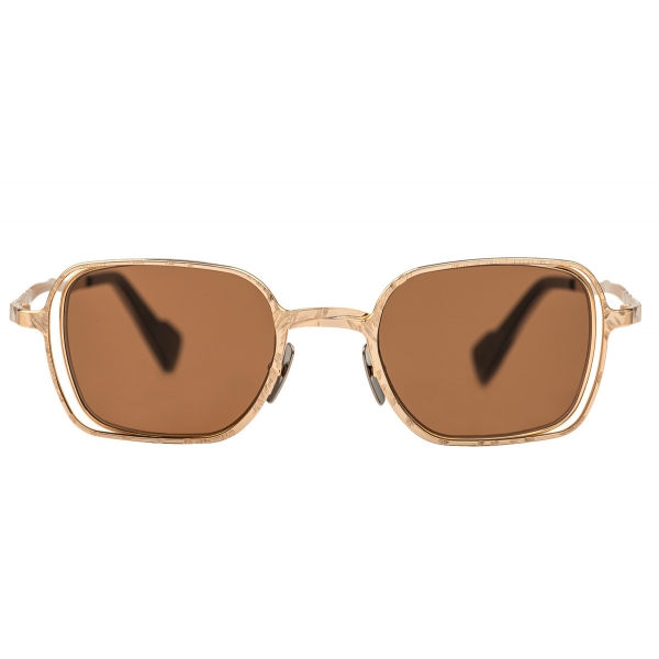 Kuboraum - Mask H22 - Gold - H22 GD - Sunglasses - Kuboraum Eyewear