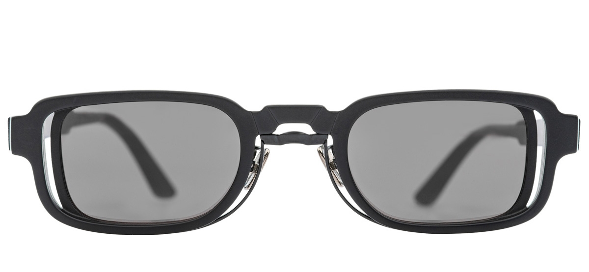 Kuboraum - Mask N12 - Black Matt - N12 BB - Sunglasses - Kuboraum
