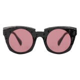 Kuboraum - Mask U6 - Lucentezza Nera - U6 BS CZ - Occhiali da Sole - Kuboraum Eyewear