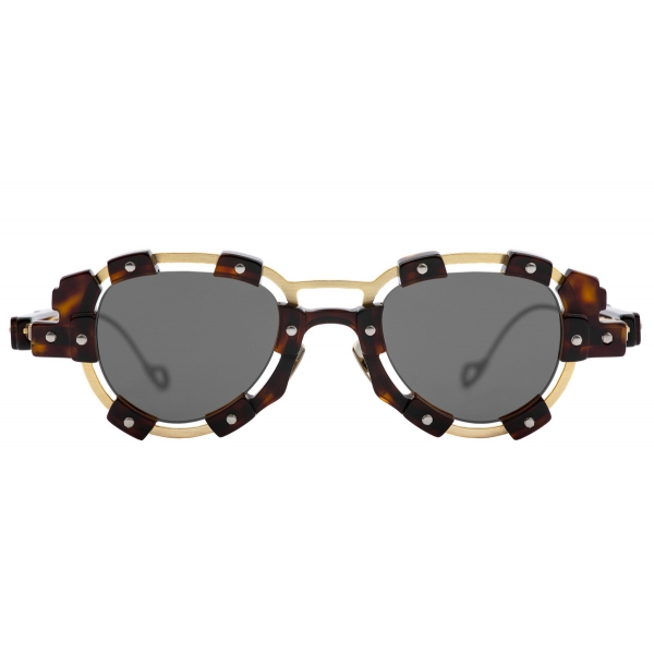 Kuboraum - Mask V2 - Tortoise Gold - V2 TG - Sunglasses - Kuboraum Eyewear