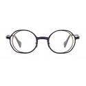 Kuboraum - Mask H11 - Metallic Blue - H11 BL - Optical Glasses - Kuboraum Eyewear