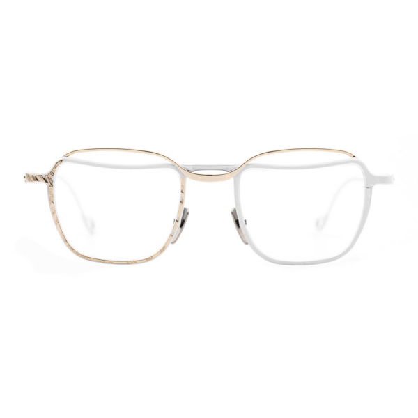 Kuboraum - Mask H71 - Gold White - H71 WB - Optical Glasses - Kuboraum Eyewear