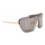 Moschino - Flip On Sunglasses with Logo - Platinum Pink - Moschino Eyewear