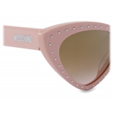 Moschino - Occhiali da Sole Cat Eye con Macro - Rosa Chiaro - Moschino Eyewear