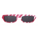 Moschino - Brushstroke Sunglasses - Fuchsia - Moschino Eyewear