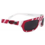 Moschino - Brushstroke Sunglasses - Fuchsia - Moschino Eyewear