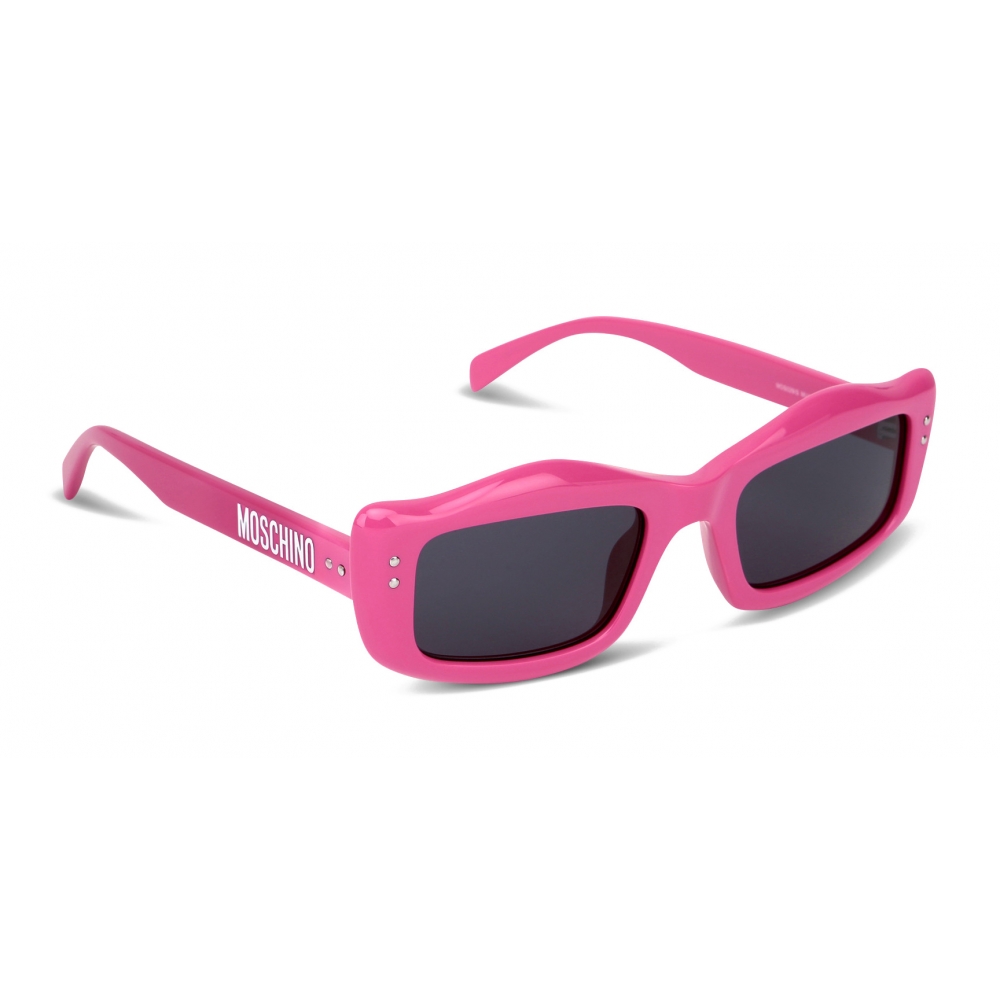 Moschino - Sunglasses with Micro Studs Detail - Fuchsia - Moschino 