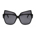 Moschino - Sunglasses with Metal Logo - Black - Moschino Eyewear