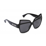 Moschino - Sunglasses with Metal Logo - Black - Moschino Eyewear