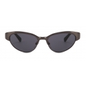 Moschino - Occhiali da Sole Cat-Eye in Metallo - Nero - Moschino Eyewear