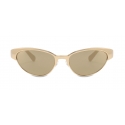Moschino - Cat-Eye Metal Sunglasses - Gold - Moschino Eyewear
