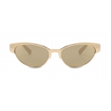 Moschino - Occhiali da Sole Cat-Eye in Metallo - Oro - Moschino Eyewear