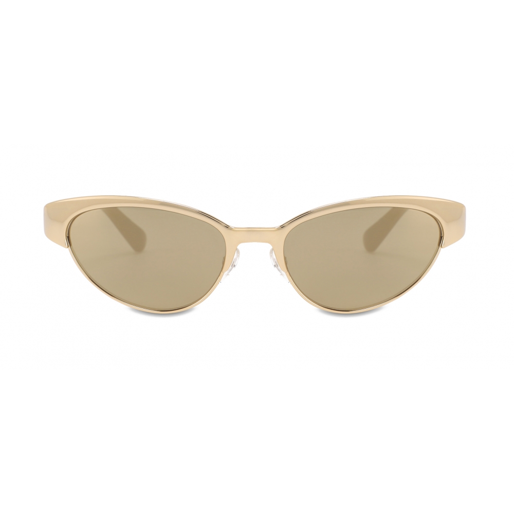 Moschino - Cat-Eye Metal Sunglasses - Gold - Moschino Eyewear - Avvenice