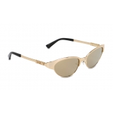 Moschino - Cat-Eye Metal Sunglasses - Gold - Moschino Eyewear