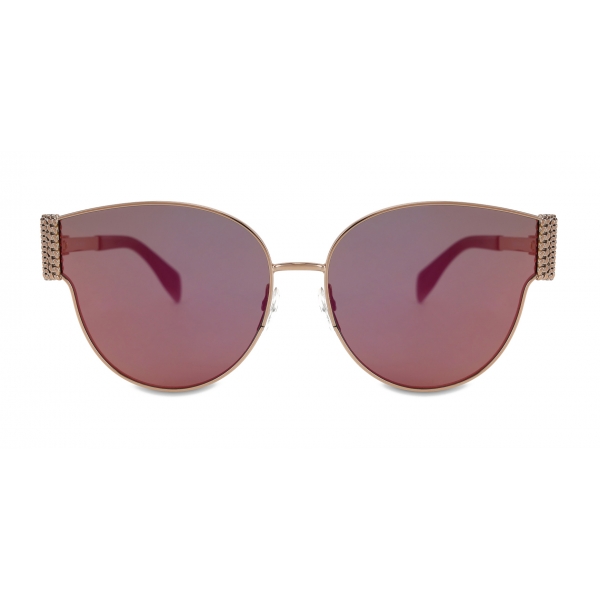 Moschino - Bijou Chain Metal Sunglasses - Gold - Moschino Eyewear