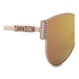 Moschino - Occhiali da Sole in Metallo Bijou Chain - Oro - Moschino Eyewear