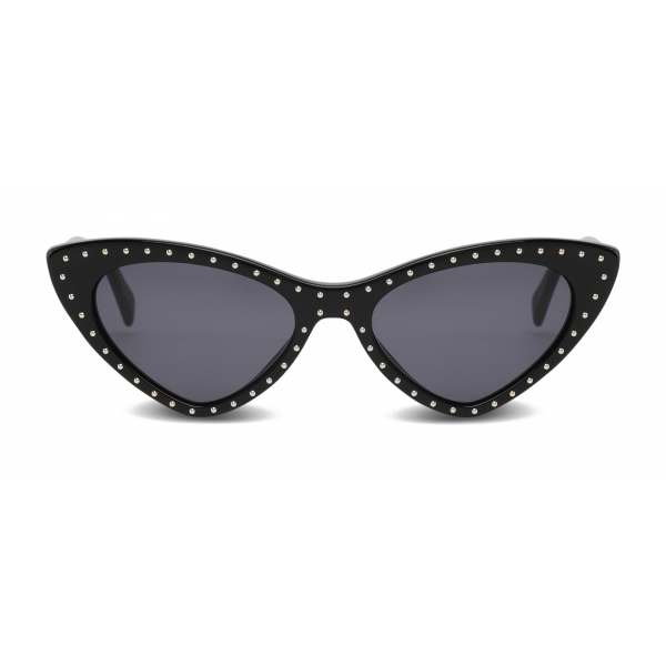Moschino - Occhiali da Sole Cat Eye con Micro Borchie - Nero - Moschino Eyewear