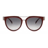 Moschino - Bijou Chain Acetate Sunglasses - Red - Moschino Eyewear