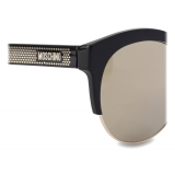 Moschino - Metal Studs Sunglasses - Gold - Moschino Eyewear