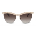 Moschino - Sunglasses with Gold Frame - Gold - Moschino Eyewear