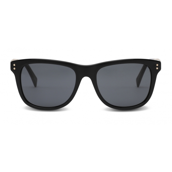 Moschino - Square Sunglasses with Lettering Logo - Black - Moschino Eyewear