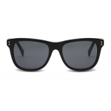 Moschino - Square Sunglasses with Lettering Logo - Black - Moschino Eyewear