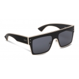 Moschino - Occhiali da Sole Quadrati con Profili Oro - Nero - Moschino Eyewear