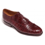 Vittorio Martire - Raffaello - Red - Trendy Collection - Crocodile - Italian Handmade Shoes - Luxury Leather