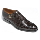 Vittorio Martire - Sofisticato - Brown - Trendy Collection - Crocodile - Italian Handmade Shoes - Luxury Leather