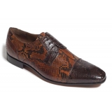 Vittorio Martire - Cavallo - Brown - Trendy Collection - Python - Italian Handmade Shoes - Luxury Leather