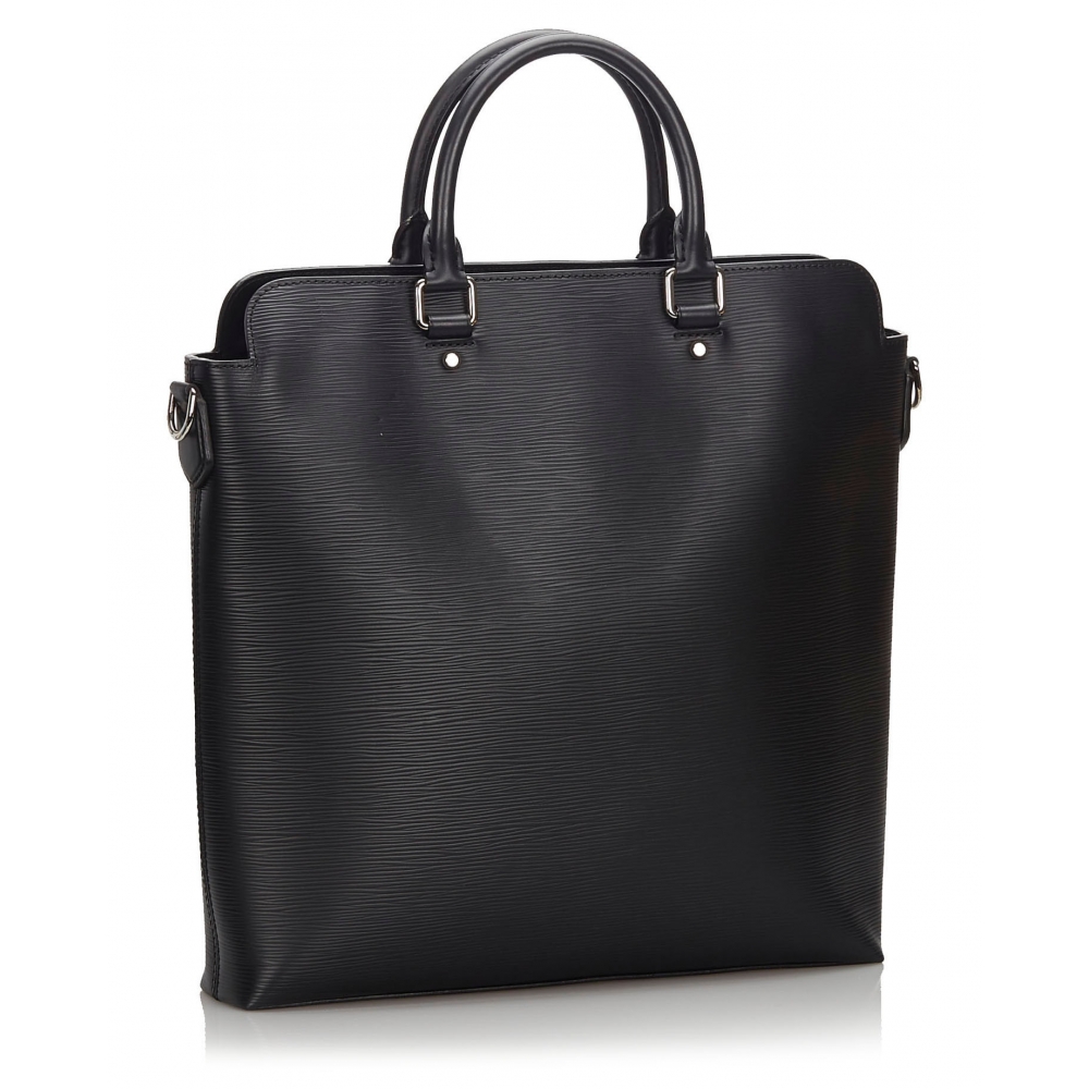 Louis Vuitton Vintage - Epi Brooks Tote - Black - Leather and Epi Leather Handbag - Luxury High ...