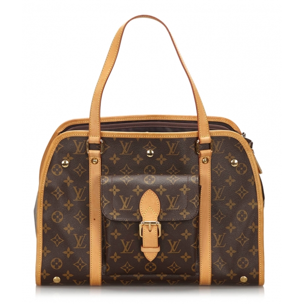 Louis Vuitton Vintage - Monogram Sac Baxter GM - Brown - Canvas and Vanchetta Leather Handbag - Luxury High Quality