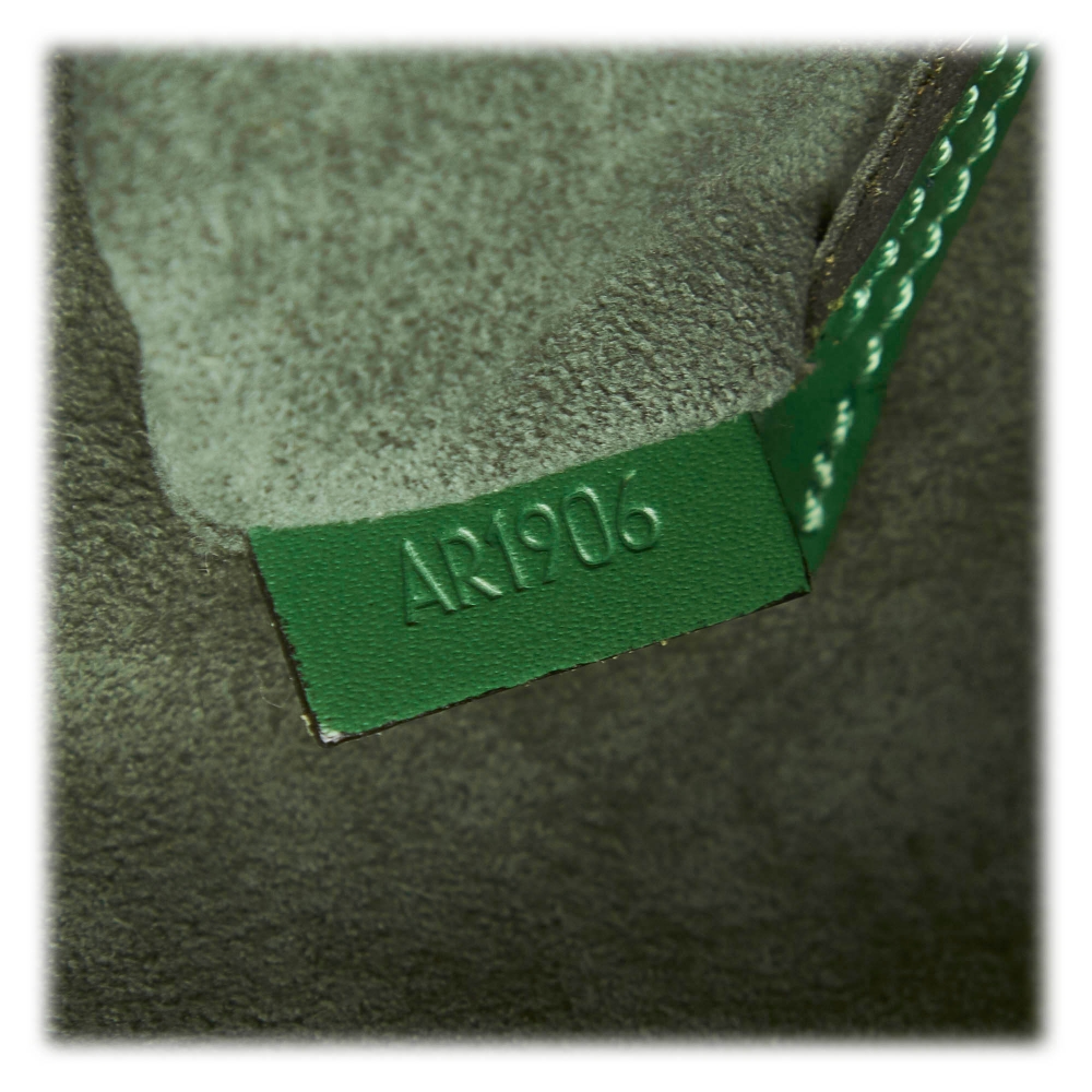 Louis Vuitton Epi Alma PM M40950 Handbag Calfskin Green Used