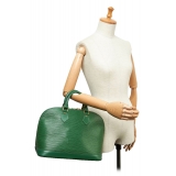 Louis Vuitton Vintage - Epi Alma PM - Verde - Borsa in Pelle Epi e Pelle - Alta Qualità Luxury
