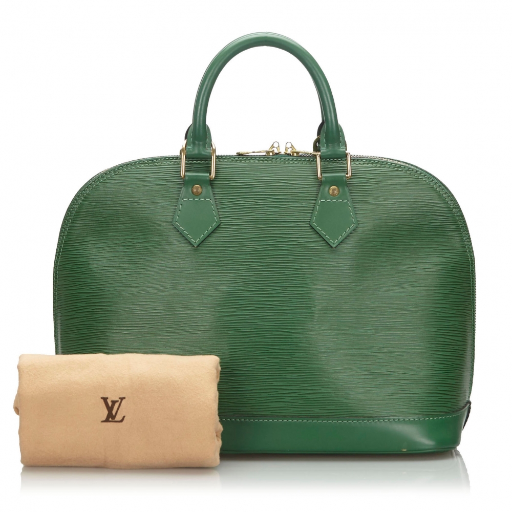 Louis Vuitton Vintage - Epi Alma PM - Green - Leather and Epi Leather Handbag - Luxury High ...
