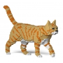 Jekca - American Shorthair - Gatto Arancione - 03S-M01 - Lego - Scultura - Costruzione - 4D - Animali di Mattoncini - Toys