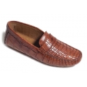 Vittorio Martire - Andrea - Brown - Casual Collection - Crocodile - Italian Handmade Shoes - Luxury Leather