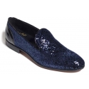 Vittorio Martire - Edmondo - Blue - Red Carpet Collection - Paillettes - Italian Handmade Shoes - Luxury Leather
