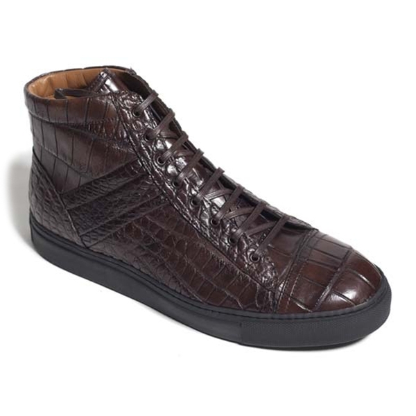 Vittorio Martire - Danielone C. - Brown - Sport Collection - Crocodile - Italian Handmade Shoes - Luxury Leather