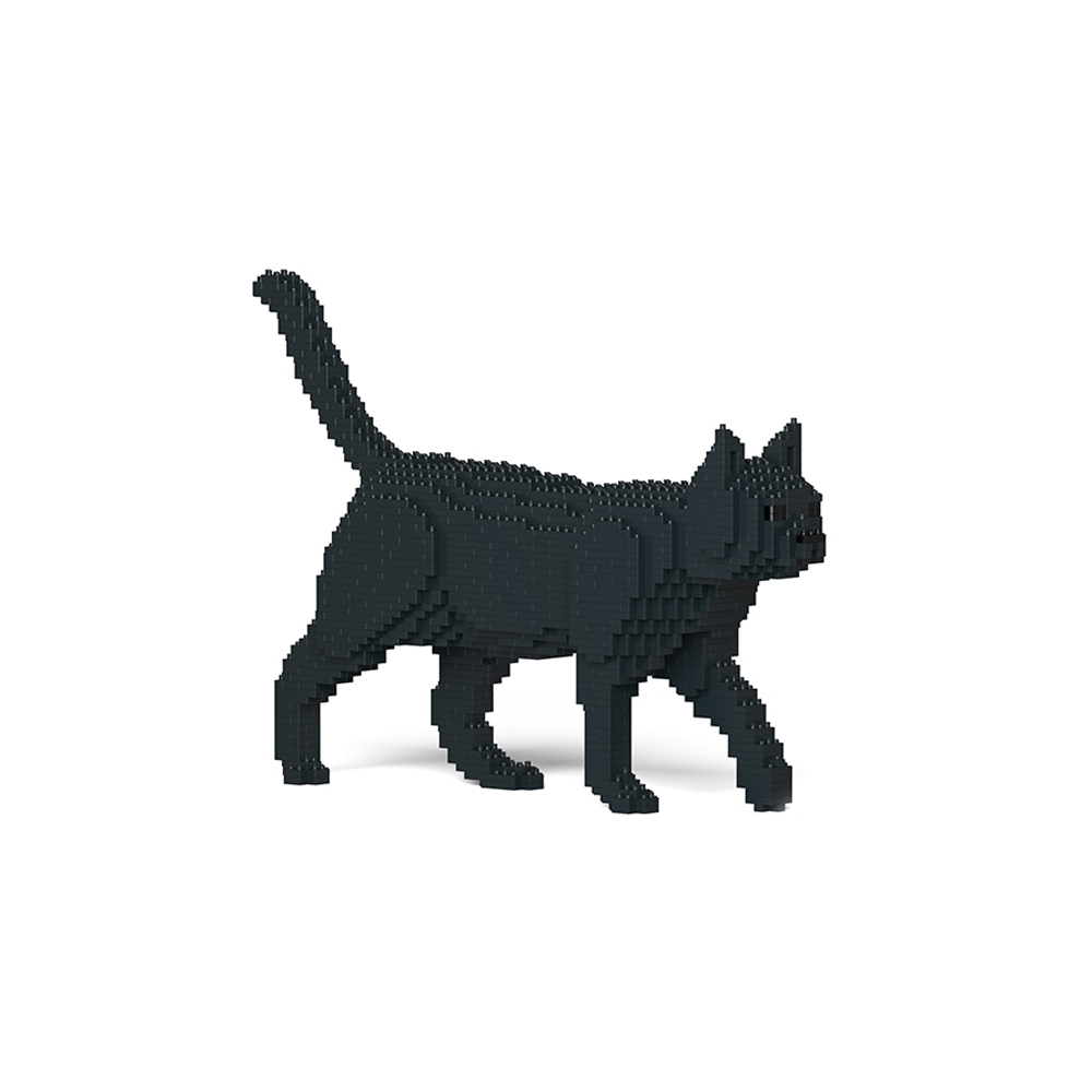 Gatto, in piedi e guardando a sinistra con brillanti occhi azzurri, naso e  bocca rosa scuro Kitty Amici, genuino animale LEGO® -  Italia
