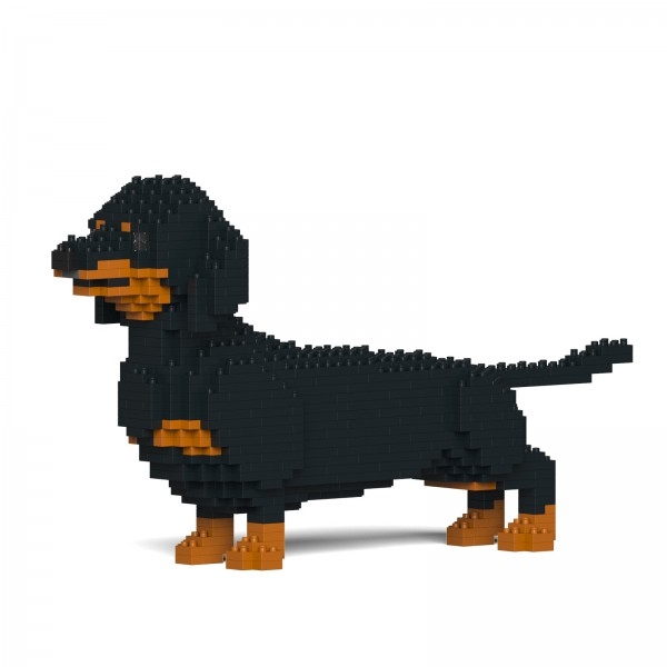 LEGO Dachshund Dog x 3 Black and Brown Animals Friends NEW