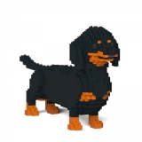 Jekca - Dachshund - Dog - 02S-M01 - Lego - Sculpture - Construction - 4D - Brick Animals - Toys