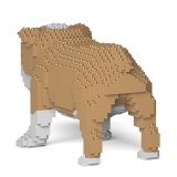 Jekca - English Bulldog - Dog - 01S-M03 - Lego - Sculpture - Construction - 4D - Brick Animals - Toys