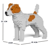 Jekca - Jack Russell Terrier - Dog - 01S-M01 - Lego - Sculpture - Construction - 4D - Brick Animals - Toys