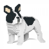 Jekca - French Bulldog - Dog - 03S-M04 - Lego - Sculpture - Construction - 4D - Brick Animals - Toys
