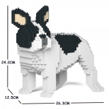 Jekca - French Bulldog - Dog - 03S-M04 - Lego - Sculpture - Construction - 4D - Brick Animals - Toys