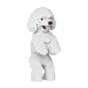 Jekca - Dwarf Poodle - Dog - 04S-M01 - Lego - Sculpture - Construction - 4D - Brick Animals - Toys