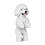 Jekca - Dwarf Poodle - Dog - 04S-M01 - Lego - Sculpture - Construction - 4D - Brick Animals - Toys